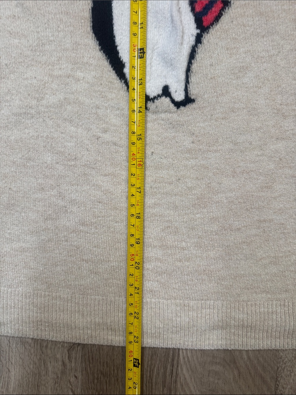 GAP Cream Penguin Graphic Crewneck Sweater - XL - Picture 4 of 7